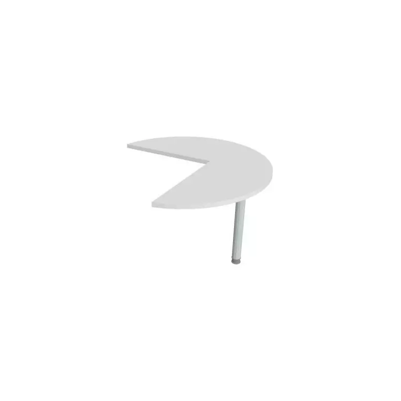 Doplnkový stôl Flex, pravý, 100,0x75,5x(60x60) cm, biela/kov Doplnkový stôl Flex, pravý, 100,0x75,5x(60x60) cm, biela/kov