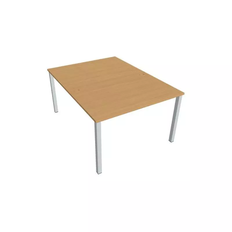 Pracovný stôl Uni, zdvojený, 120x75,5x160 cm, buk/biela Pracovný stôl Uni, zdvojený, 120x75,5x160 cm, buk/biela