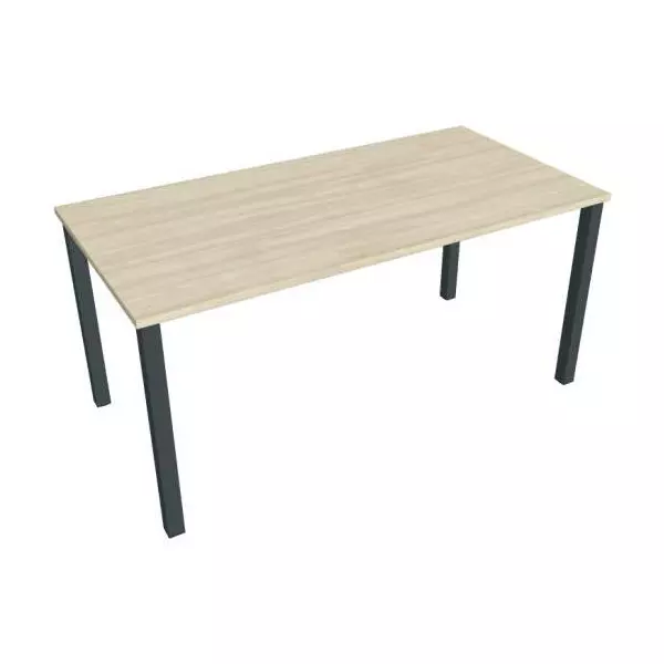 Rokovací stôl Uni, 160x75,5x80 cm, agát/čierna