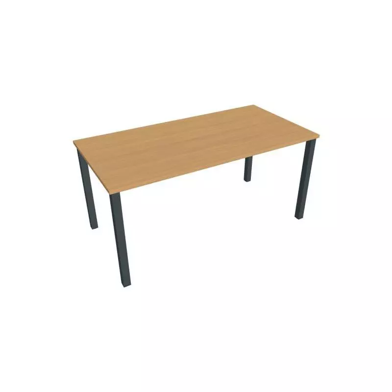 Rokovací stôl Uni, 160x75,5x80 cm, buk/čierna Rokovací stôl Uni, 160x75,5x80 cm, buk/čierna