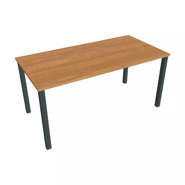 Rokovací stôl Uni, 160x75,5x80 cm, jelša/čierna