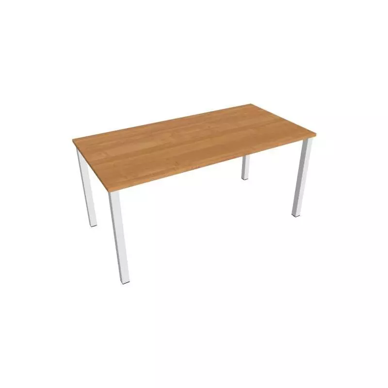 Rokovací stôl Uni, 160x75,5x80 cm, jelša/biela Rokovací stôl Uni, 160x75,5x80 cm, jelša/biela