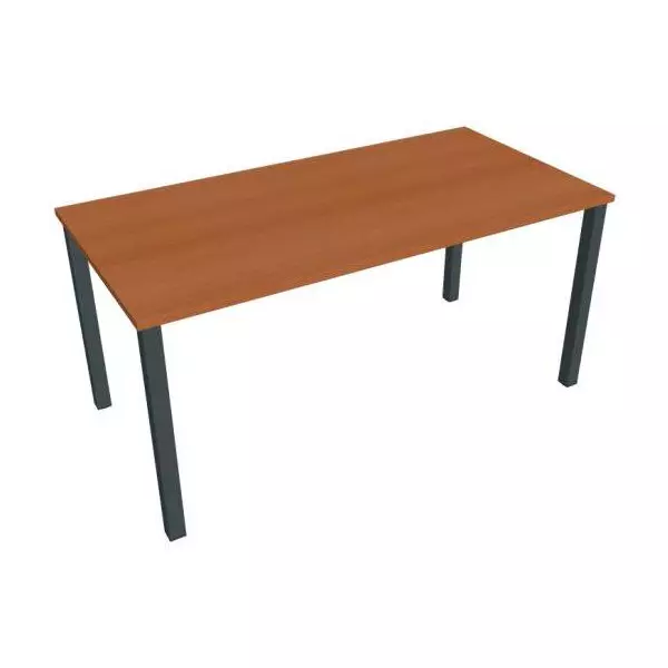 Rokovací stôl Uni, 160x75,5x80 cm, čerešňa/čierna