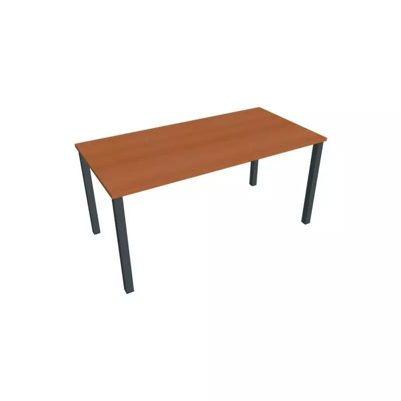 Rokovací stôl Uni, 160x75,5x80 cm, čerešňa/čierna Rokovací stôl Uni, 160x75,5x80 cm, čerešňa/čierna