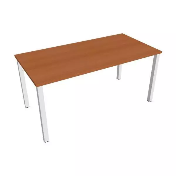 Rokovací stôl Uni, 160x75,5x80 cm, čerešňa/biela