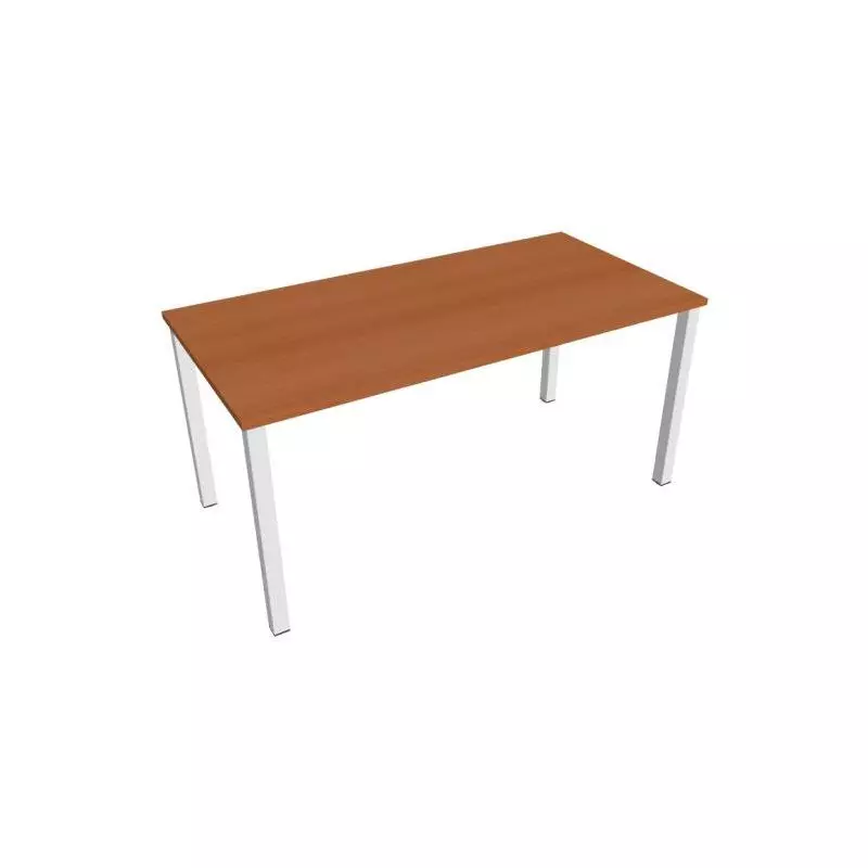 Rokovací stôl Uni, 160x75,5x80 cm, čerešňa/biela Rokovací stôl Uni, 160x75,5x80 cm, čerešňa/biela