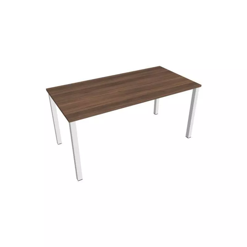Rokovací stôl Uni, 160x75,5x80 cm, orech/biela Rokovací stôl Uni, 160x75,5x80 cm, orech/biela