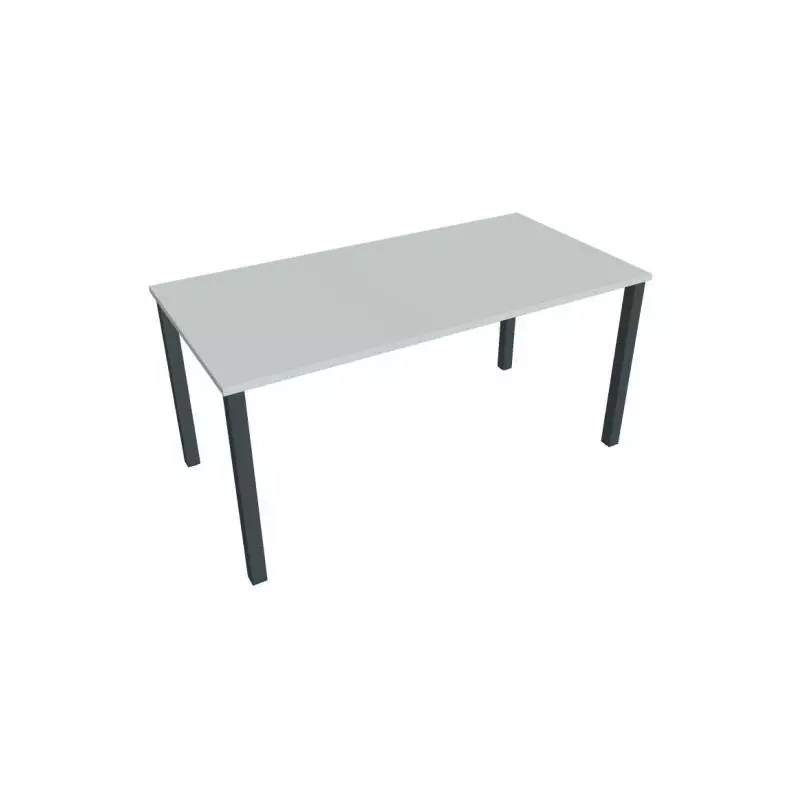 Rokovací stôl Uni, 160x75,5x80 cm, sivá/čierna Rokovací stôl Uni, 160x75,5x80 cm, sivá/čierna