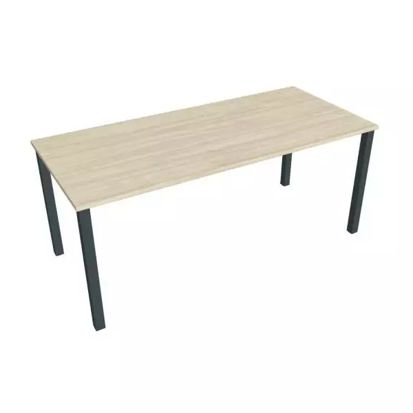 Rokovací stôl Uni, 180x75,5x80 cm, agát/čierna