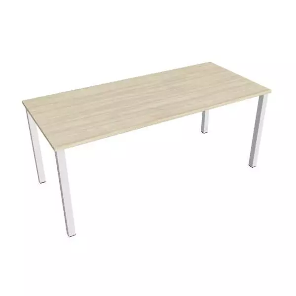 Rokovací stôl Uni, 180x75,5x80 cm, agát/biela