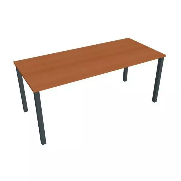 Rokovací stôl Uni, 180x75,5x80 cm, čerešňa/čierna