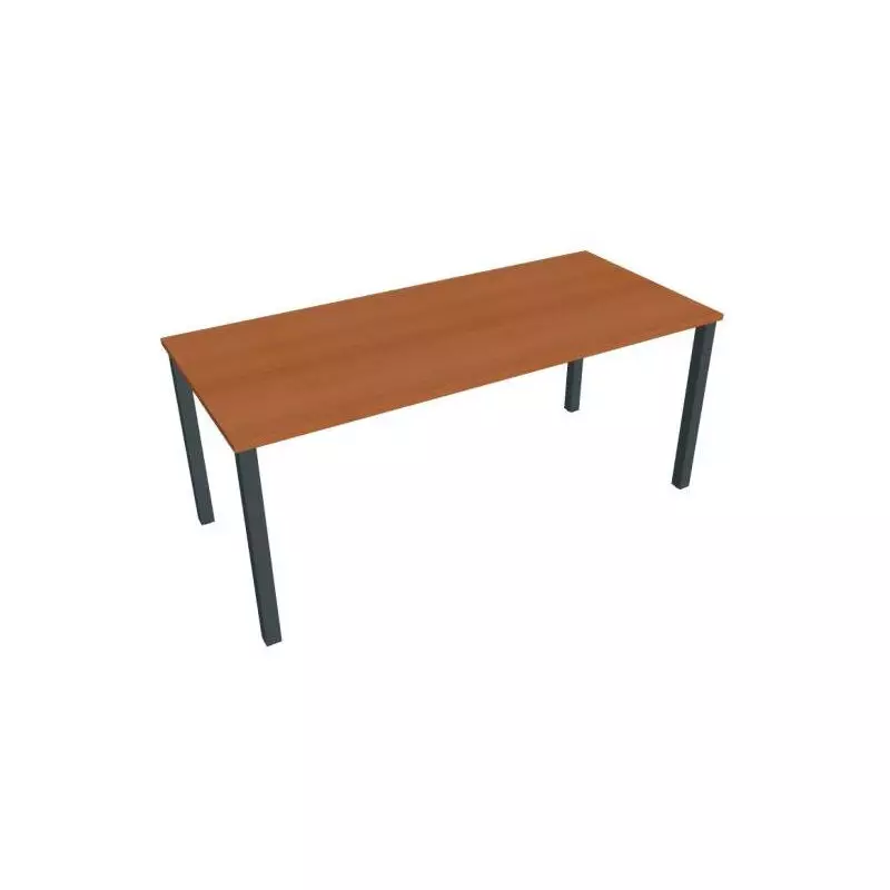 Rokovací stôl Uni, 180x75,5x80 cm, čerešňa/čierna Rokovací stôl Uni, 180x75,5x80 cm, čerešňa/čierna