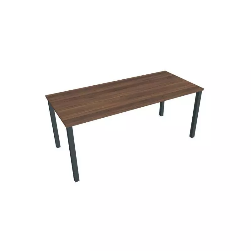 Rokovací stôl Uni, 180x75,5x80 cm, orech/čierna Rokovací stôl Uni, 180x75,5x80 cm, orech/čierna