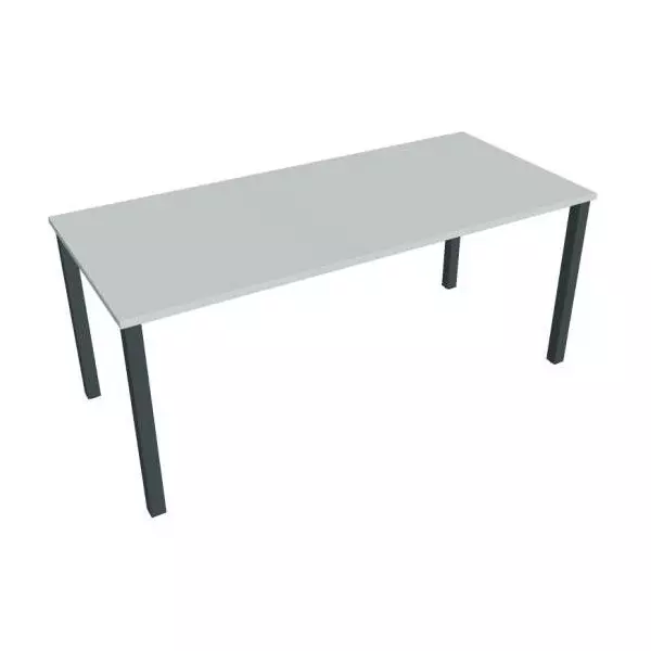 Rokovací stôl Uni, 180x75,5x80 cm, sivá/čierna
