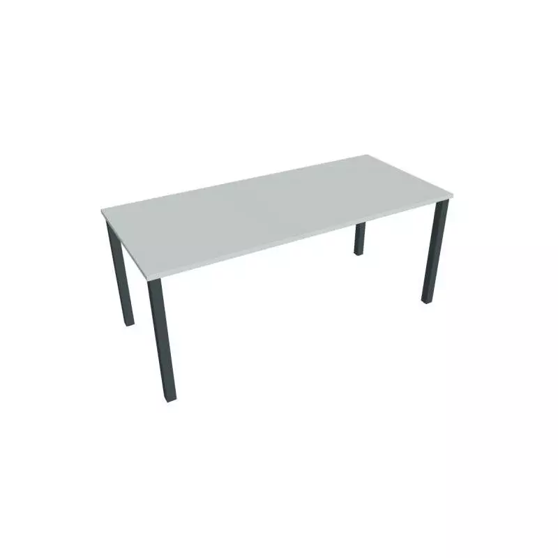 Rokovací stôl Uni, 180x75,5x80 cm, sivá/čierna Rokovací stôl Uni, 180x75,5x80 cm, sivá/čierna