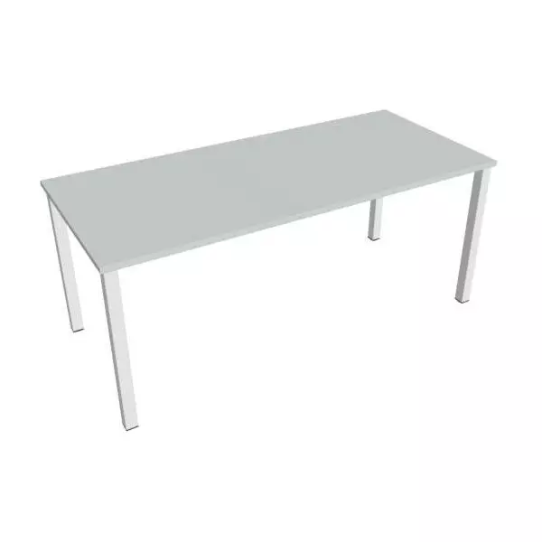 Rokovací stôl Uni, 180x75,5x80 cm, sivá/biela