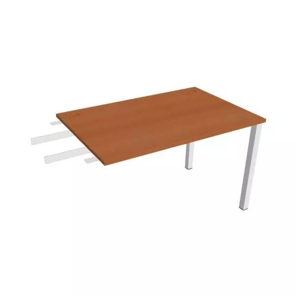 Pracovný stôl Uni, reťaziaci, 120x75,5x80 cm, čerešňa/biela