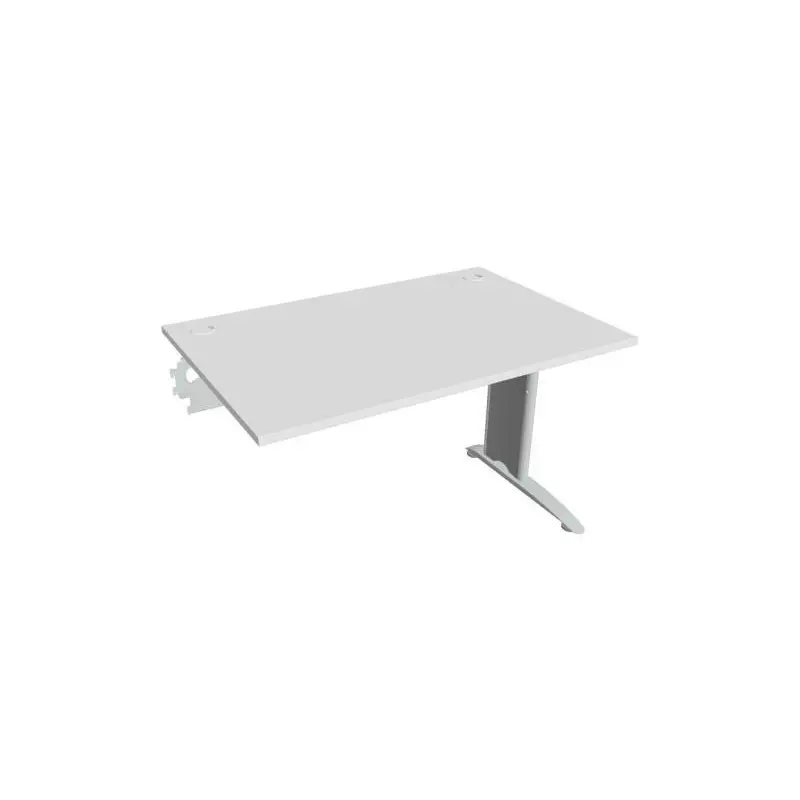 Pracovný stôl Flex, 120x75,5x80 cm, biely/kov Pracovný stôl Flex, 120x75,5x80 cm, biely/kov