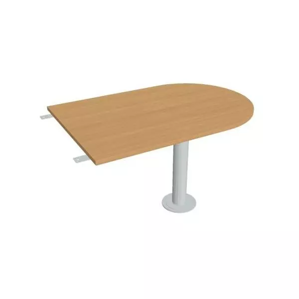 Doplnkový stôl Cross, 120x75,5x80 cm, buk/kov