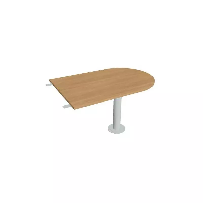 Doplnkový stôl Cross, 120x75,5x80 cm, dub/kov Doplnkový stôl Cross, 120x75,5x80 cm, dub/kov