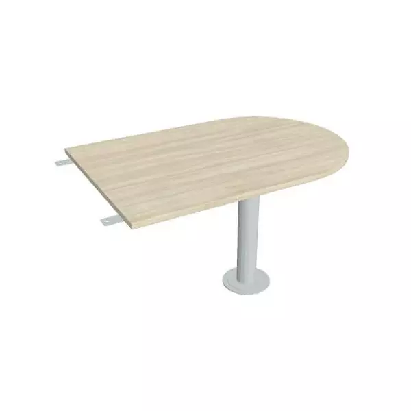 Doplnkový stôl Flex, 120x75,5x80 cm, agát/kov