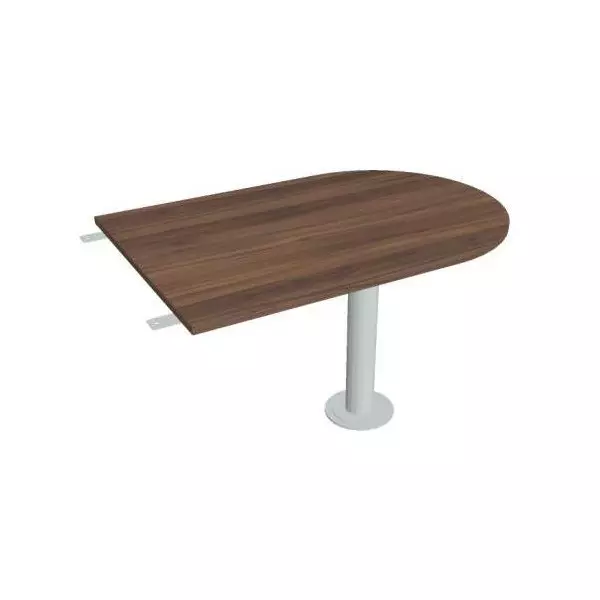 Doplnkový stôl Flex, 120x75,5x80 cm, orech/kov