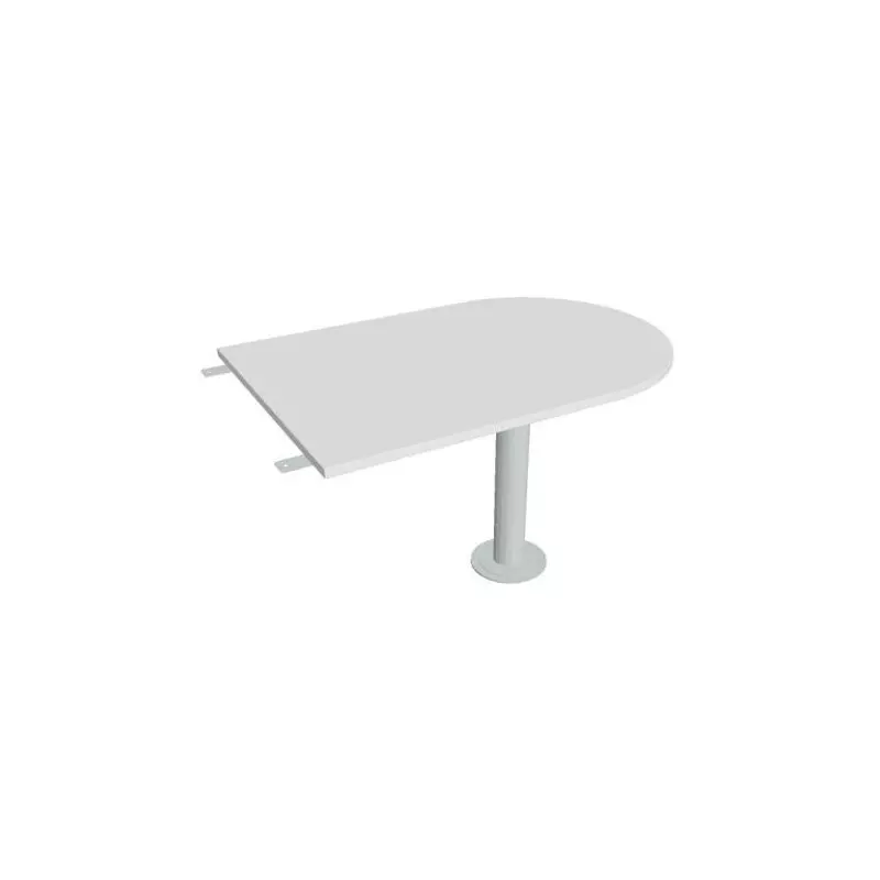 Doplnkový stôl Flex, 120x75,5x80 cm, biela/kov Doplnkový stôl Flex, 120x75,5x80 cm, biela/kov