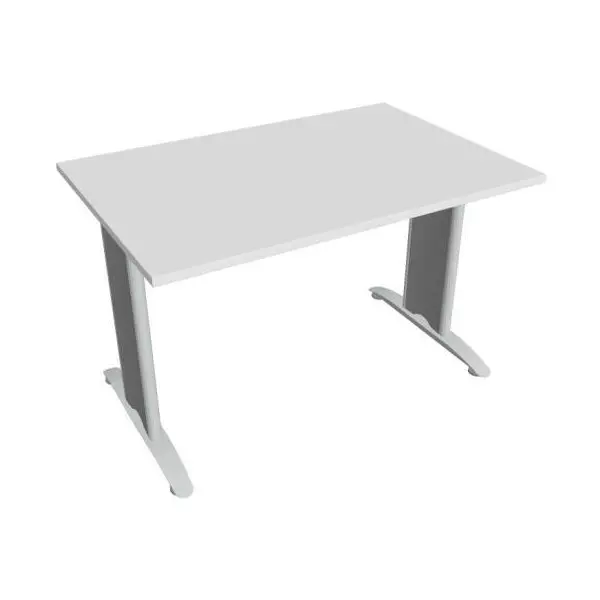 Rokovací stôl Flex, 120x75,5x80 cm, biely/kov