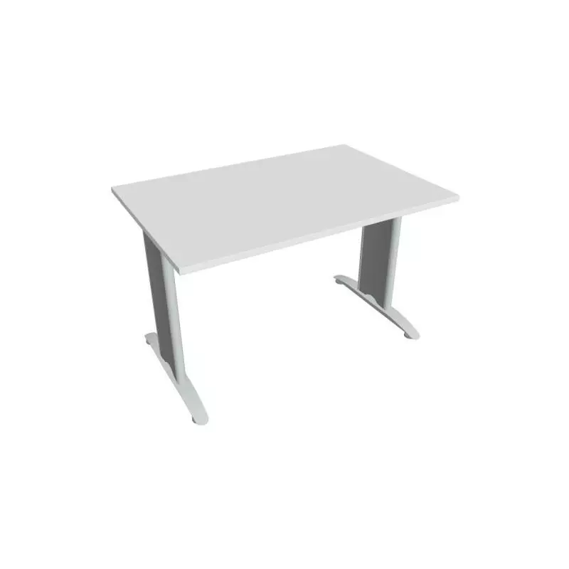 Rokovací stôl Flex, 120x75,5x80 cm, biely/kov Rokovací stôl Flex, 120x75,5x80 cm, biely/kov