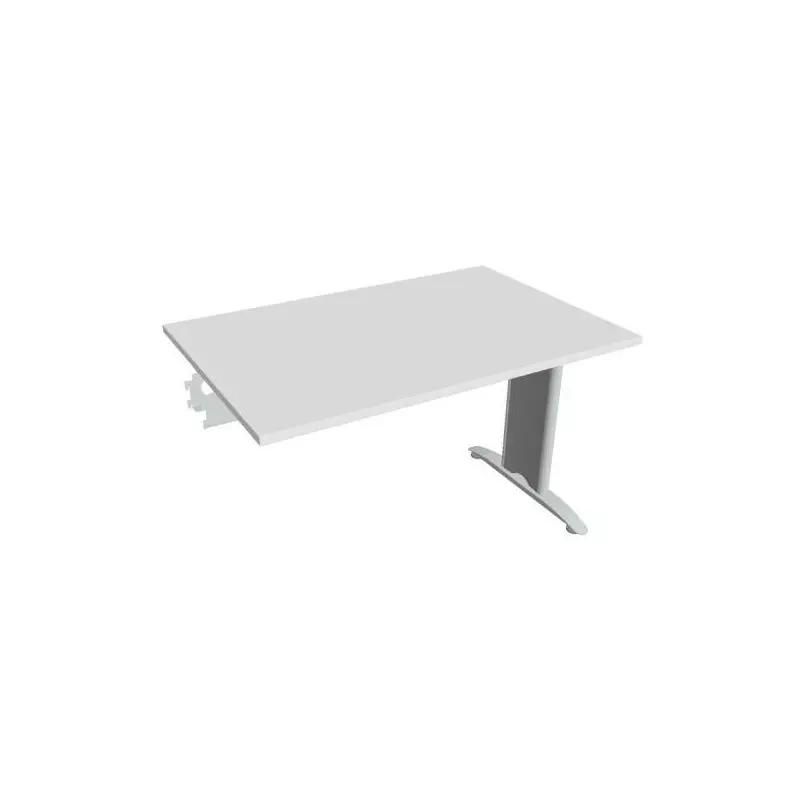 Rokovací stôl Flex, 120x75,5x80 cm, biely/kov Rokovací stôl Flex, 120x75,5x80 cm, biely/kov