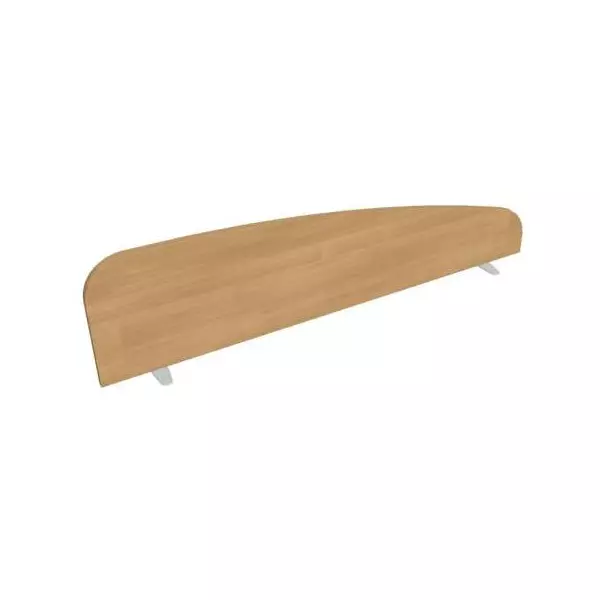 Paraván Hobis na hranu stola, oblý, 140 cm, dub