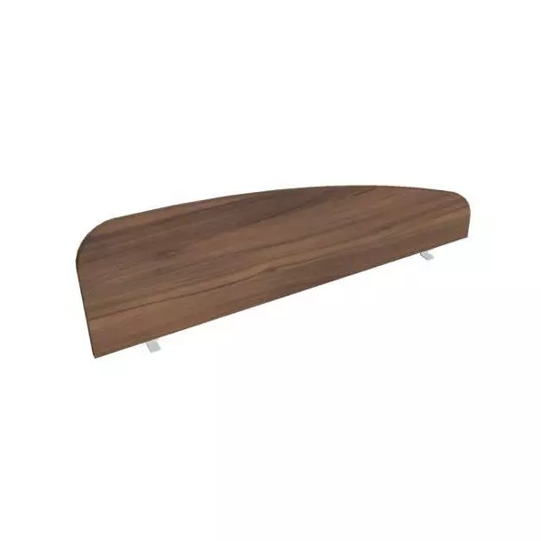 Paraván Hobis na hranu stola, oblý, 140 cm, orech