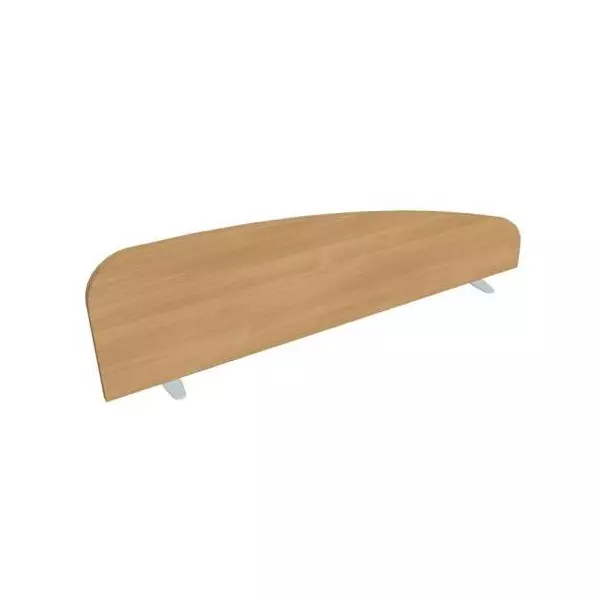 Paraván Hobis na plochu stola, oblý, 140 cm, dub
