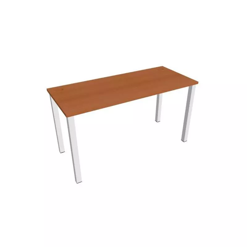 Pracovný stôl Uni, 140x75,5x60 cm, čerešňa/biela Pracovný stôl Uni, 140x75,5x60 cm, čerešňa/biela