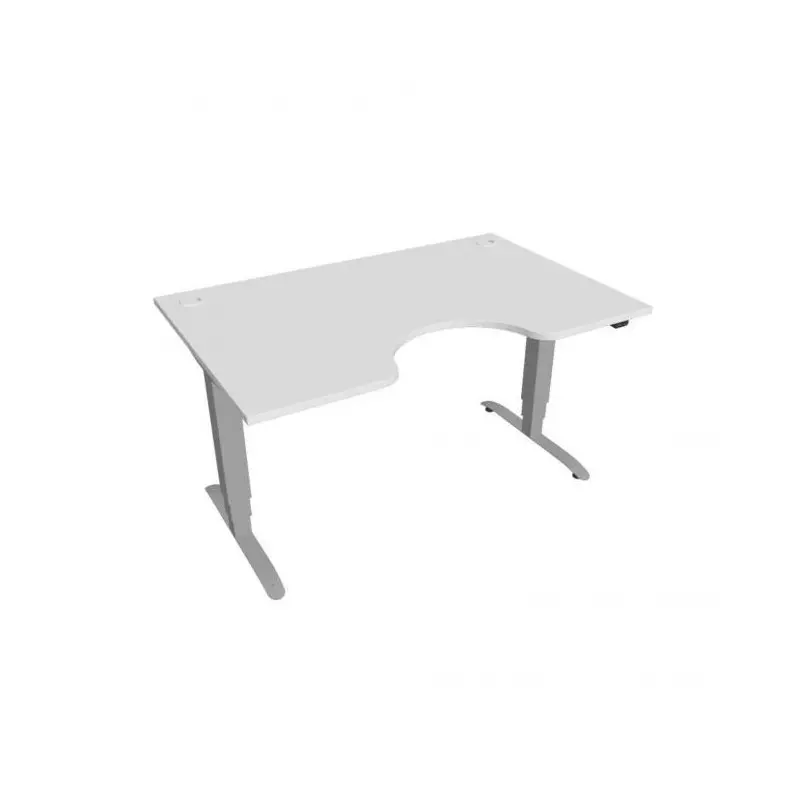 Pracovný stôl Motion Ergo, ZO, 3S, 140x61-128,x90 cm, biely/sivý Pracovný stôl Motion Ergo, ZO, 3S, 140x61-128,x90 cm, biely/sivý