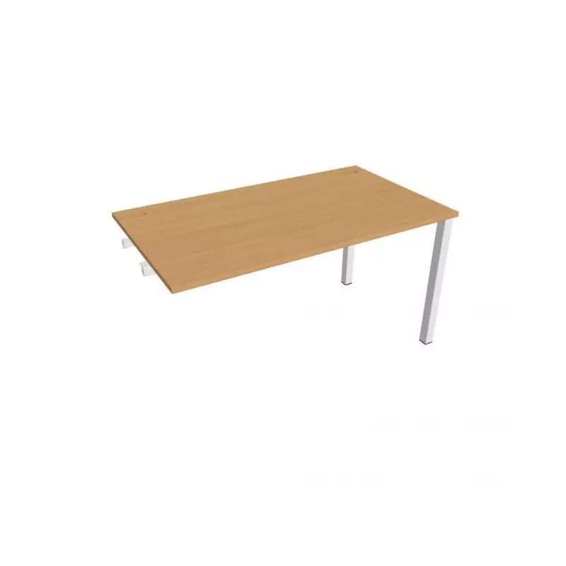 Pracovný stôl Uni k pozdĺ. reťazeniu, 140x75,5x80 cm, buk/biela Pracovný stôl Uni k pozdĺ. reťazeniu, 140x75,5x80 cm, buk/biela
