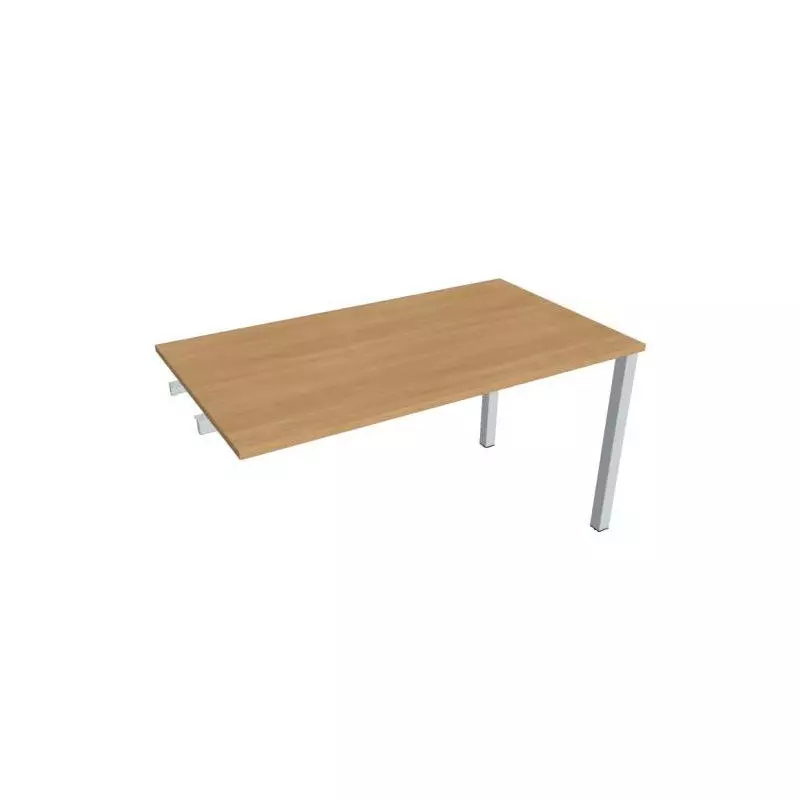 Rokovací stôl Uni k pozdĺ. reťazenie, 140x75,5x80 cm, dub/sivá Rokovací stôl Uni k pozdĺ. reťazenie, 140x75,5x80 cm, dub/sivá