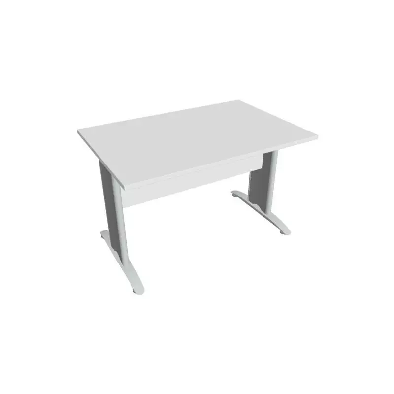 Rokovací stôl Cross, 120x75,5x80 cm, biely/kov Rokovací stôl Cross, 120x75,5x80 cm, biely/kov