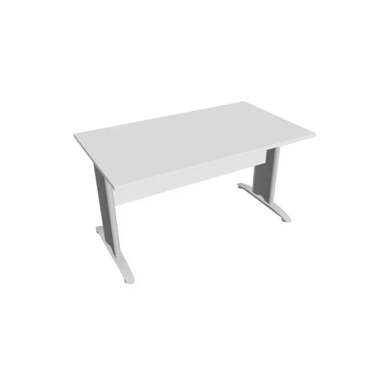 Rokovací stôl Cross, 140x75,5x80 cm, biely/kov Rokovací stôl Cross, 140x75,5x80 cm, biely/kov