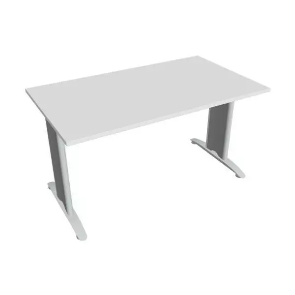 Rokovací stôl Flex, 140x75,5x80 cm, biely/kov