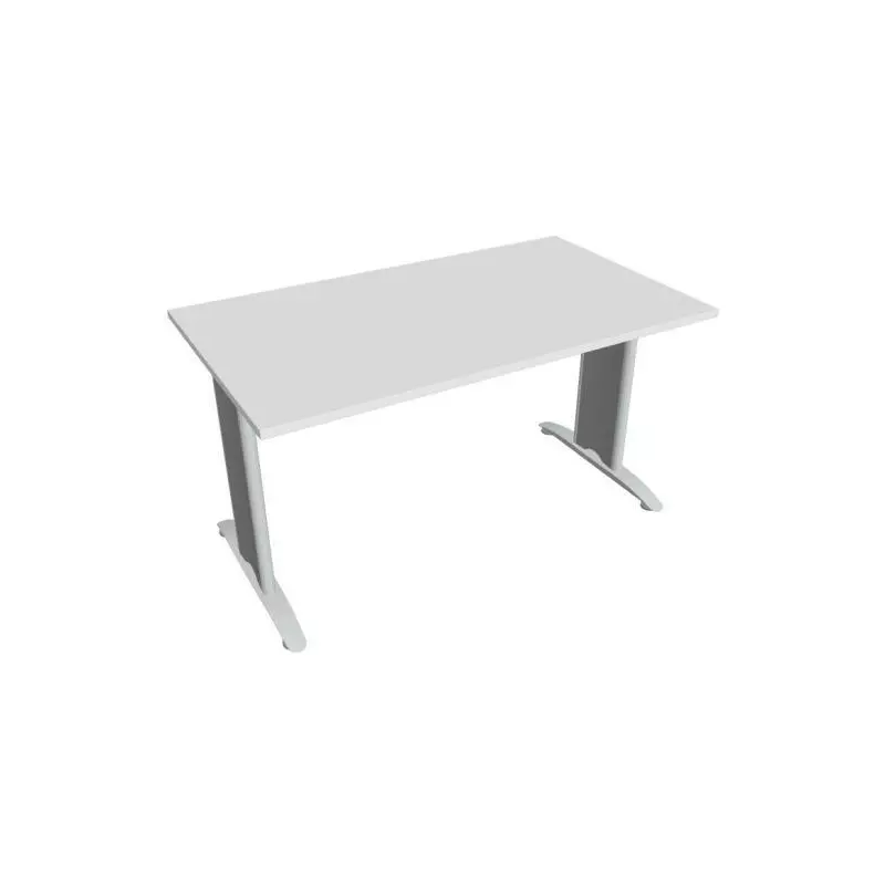 Rokovací stôl Flex, 140x75,5x80 cm, biely/kov Rokovací stôl Flex, 140x75,5x80 cm, biely/kov