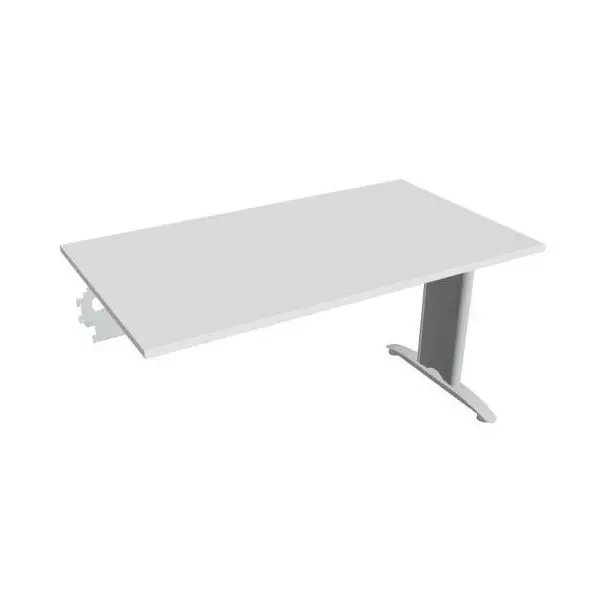 Rokovací stôl Flex, 140x75,5x80 cm, biely/kov