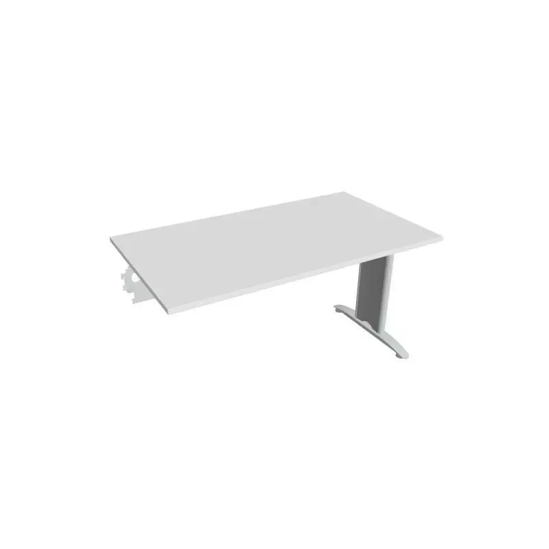 Rokovací stôl Flex, 140x75,5x80 cm, biely/kov Rokovací stôl Flex, 140x75,5x80 cm, biely/kov