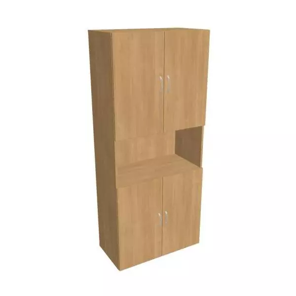 Policová skriňa Drive, 80x185x42 cm, dub/dub