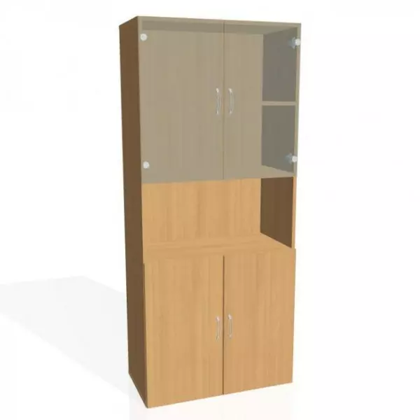 Policová skriňa Drive, 80x185x42 cm, buk/buk