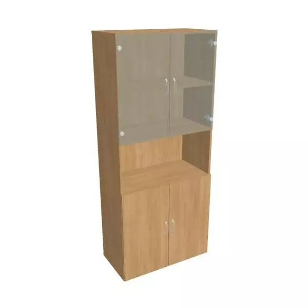 Policová skriňa Drive, 80x185x42 cm, dub/dub