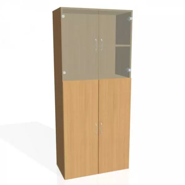 Policová skriňa Drive, 80x185x42 cm, buk/buk