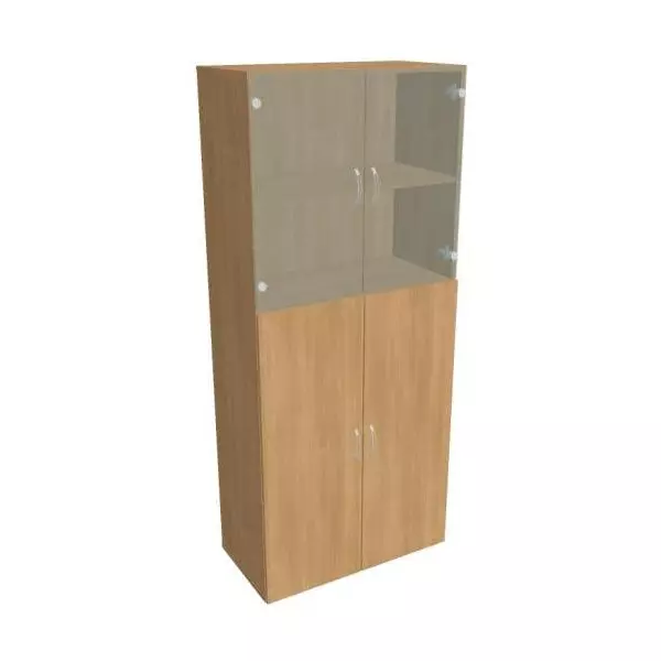 Policová skriňa Drive, 80x185x42 cm, dub/dub