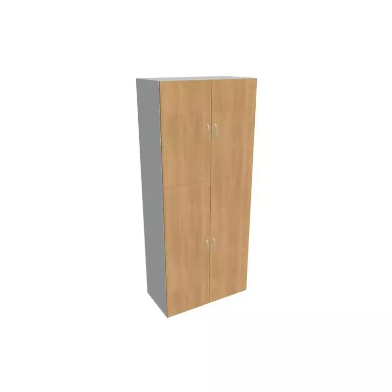 Policová skriňa Drive, 80x185x42 cm, dub/sivá Policová skriňa Drive, 80x185x42 cm, dub/sivá