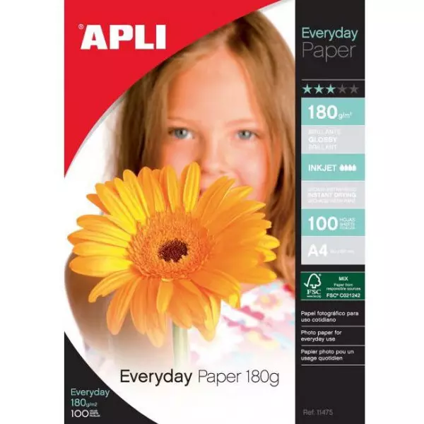Fotopapier APLI A4 Everyday 180g 20 hárkov